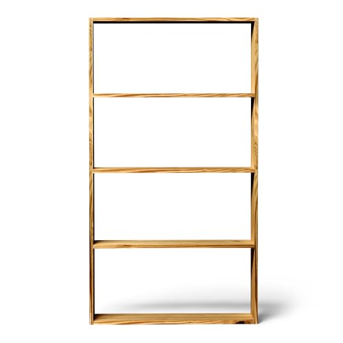 Raw Wood - Holzregal, 80 x 145 x 20 cm, Tsurugi Oak, handgefertigt in Spanien von Raw Wood