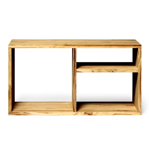 Raw Wood - Holzregal (75 x 40 x 30 cm) - Teshio Oak - handgefertigt in Spanien von Raw Wood