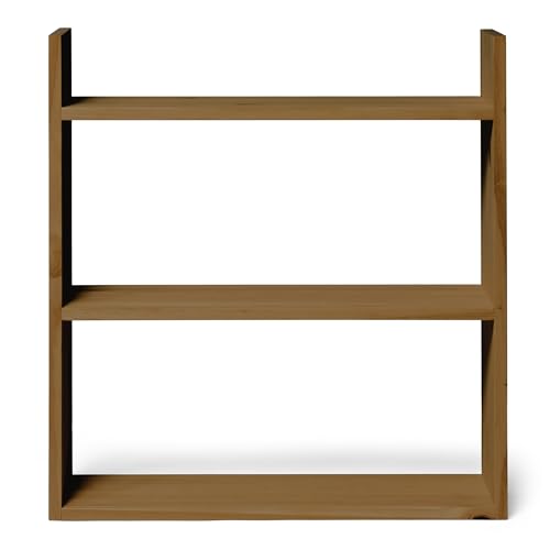 Raw Wood - Holzregal 100 x 65 x 20 cm - Kuju Dark - handgefertigt in Spanien von Raw Wood