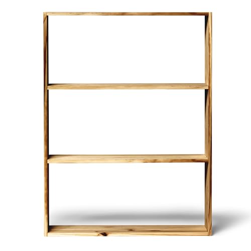 Raw Wood - Holzregal 80 x 106,5 x 20 cm - Tsurugi Oak - handgefertigt in Spanien von Raw Wood