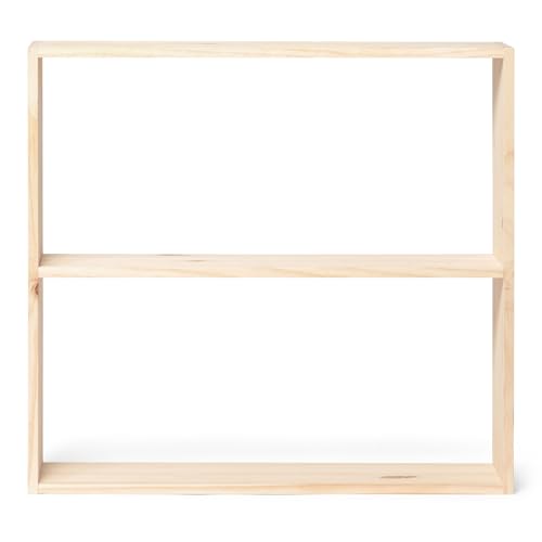 Raw Wood - Holzregal 80 x 73,5 x 20 cm - Tsurugi Natural - handgefertigt in Spanien von Raw Wood