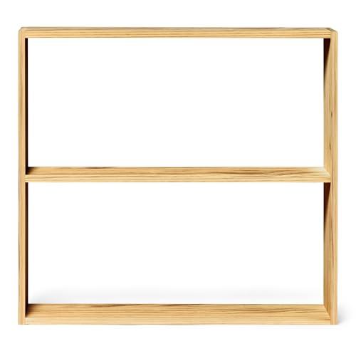 Raw Wood - Holzregal 80 x 73,5 x 20 cm - Tsurugi Oak - handgefertigt in Spanien von Raw Wood