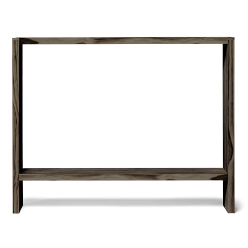 Raw Wood Konsole für den Eingangsbereich (120 x 80 x 20 cm), Holz, Agano Raw Gray, handgefertigt in Spanien von Raw Wood