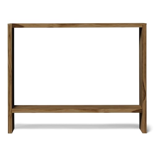 Raw Wood - Konsole für den Eingangsbereich (120 x 80 x 20 cm) Sideboard aus Holz Agano Dark - handgefertigt in Spanien von Raw Wood