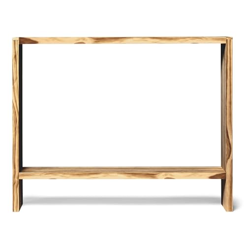 Raw Wood - Konsole für den Eingangsbereich (80 x 80 x 20 cm) Sideboard aus Holz Agano Eiche - handgefertigt in Spanien von Raw Wood