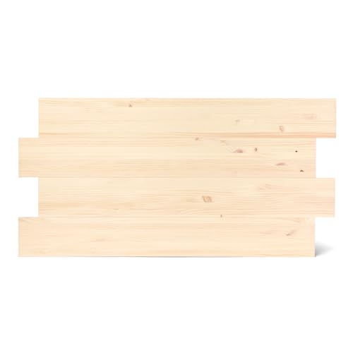 Raw Wood - Kopfteil für Betten mit 130 und 140 cm Doppelbett - Massivholz - handgefertigt in Spanien - Higashi Natual von Raw Wood