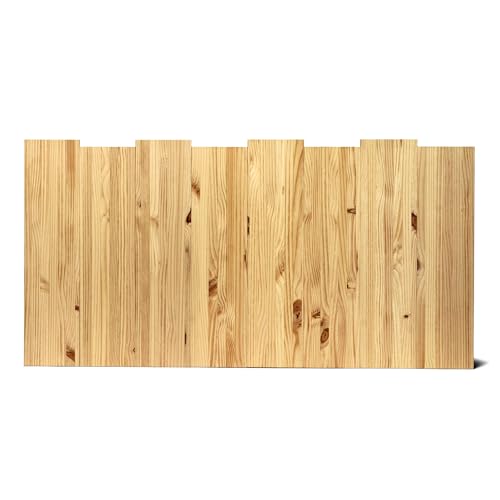 Raw Wood Kopfteil für Betten mit 170 und 180 cm Kingsize, Massivholz, handgefertigt in Spanien, Haku Oak Raw Wood Kopfteil für Betten mit 170 und 180 cm Kingsize, Massivholz, handgefertigt in Spanien, Haku Oak von Raw Wood