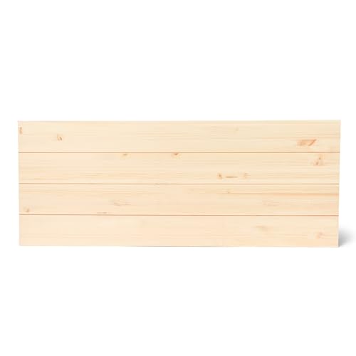Raw Wood Kopfteil für Betten mit 170 und 180 cm Kingsize, Massivholz, handgefertigt in Spanien, Hiyori Natur Raw Wood Kopfteil für Betten mit 170 und 180 cm Kingsize, Massivholz, handgefertigt in Spanien, Hiyori Natur von Raw Wood