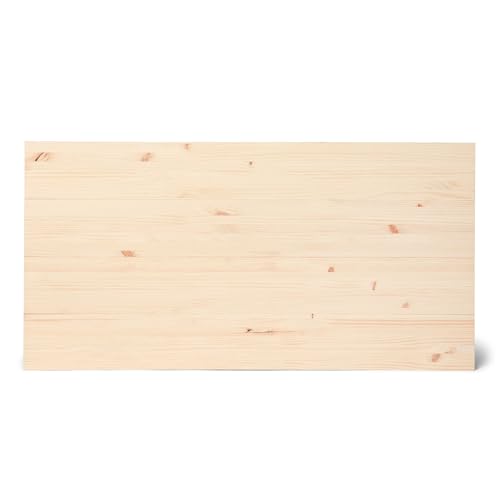 Raw Wood Kopfteil für Betten mit 90 und 100 cm Einzelbett, Massivholz, handgefertigt in Spanien, Fuji Natural von Raw Wood