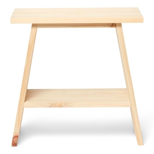 Raw Wood Nachttisch aus Holz, 40 cm, Oobami Natur, handgefertigt in Spanien Raw Wood Nachttisch aus Holz, 40 cm, Oobami Natur, handgefertigt in Spanien von Raw Wood