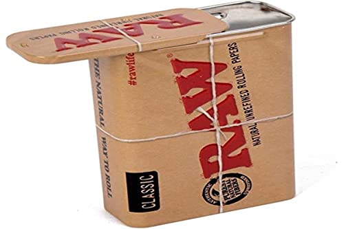 Zigarettendose 'RAW' Metalldose mit Schiebedeckel zur sicheren Aufbewahrung von Zigaretten von RAW