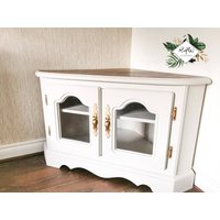 Tv Eckschrank - Weiß Upcycled Rawhomeware von RawHomeware