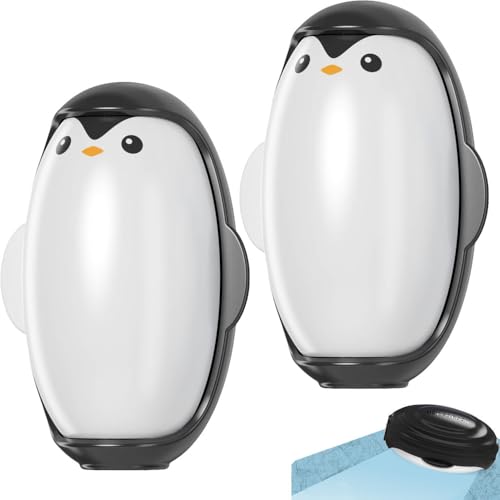 2 Stück Pinguin Fusselrolle Wiederverwendbar Abwaschbar, Fusselrolle Tierhaare, Reusable Lint Roller, Fusselrolle Kleidung, Lint Remover, Fusselentferner Kleidung Hundehaare Entfernen (Schwarz) von RawWeFactic