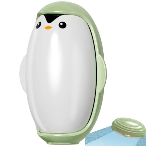 Fusselrolle Wiederverwendbar Abwaschbar,Pinguin Reusable Lint Roller, Fusselrolle Tierhaare, Fusselrolle Kleidung, Hair Remover Roller, Fusselentferner Kleidung (Grün) von RawWeFactic