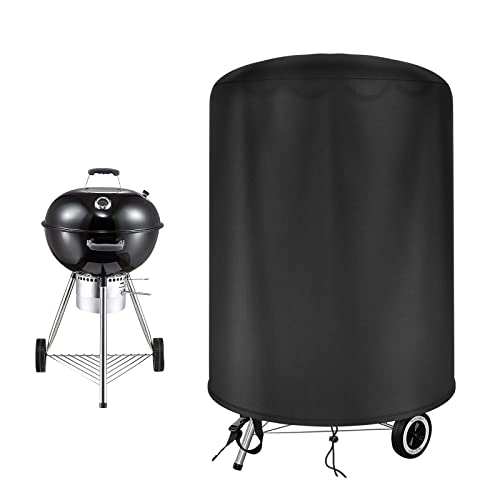 Raweao Abdeckung für Weber Kugelgrill 47cm Abdeckhaube Grill 47 cm, 500D Oxford Wasserdicht Winddicht Hülle für Weber Kugelgrill 47cm Grillabdeckung(Φ58x68cm) von Raweao