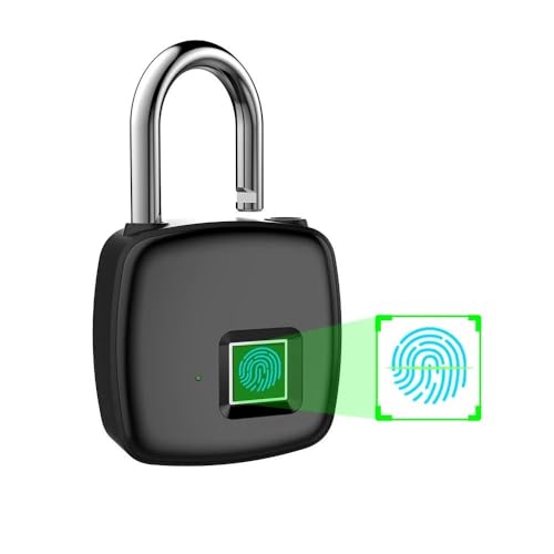 USB-Ladegerät für Smartphones und biologisches Taschenschloss zum schnellen und effizienten Aufladen in einem Büroalarm, schwarz von Rawrr