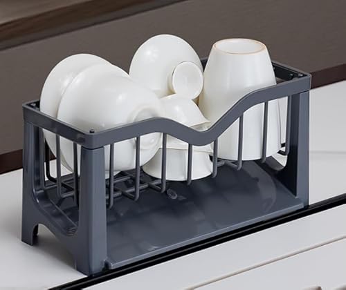 Raxfekro Spülbecken Organizer Schwammhalter Spülbecken Schwarz Kunststoffe Spüle Organizer Sponge Holder Sink Organizer mit Abflusspfanne Organizer Küche von Raxfekro