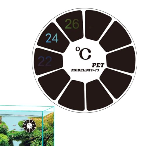 Raxove Aquarium-Thermometer - Aufkleber-Temperaturmessgerät für Aquarien | Aquarium-Thermostat mit genau ablesbarer Temperaturanzeige, geeignet für Wasserreptilien Raxove Aquarium-Thermometer - Aufkleber-Temperaturmessgerät für Aquarien | Aquarium-Thermostat mit genau ablesbarer Temperaturanzeige, geeignet für Wasserreptilien von Raxove