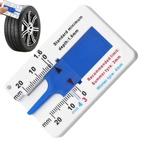 Autoreifen-Profilprüfer – Werkzeug Zur Messung Der Reifenprofiltiefe | Autoreifen-Profilmesser, Digitaler Reifenprofiltiefenprüfer, Messschieber Mit Einer Tiefe Von 0 Mm Bis 20 Mm Für Die Messung Der Autoreifen-Profilprüfer – Werkzeug Zur Messung Der Reifenprofiltiefe | Autoreifen-Profilmesser, Digitaler Reifenprofiltiefenprüfer, Messschieber Mit Einer Tiefe Von 0 Mm Bis 20 Mm Für Die Messung Der von Raxove