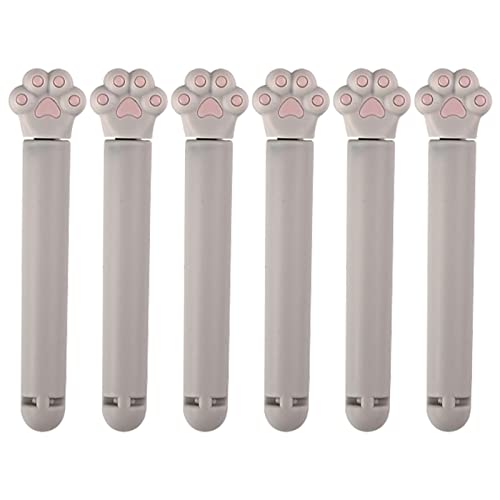 Clip-Set für Frischhaltebeutel, Clips für Lebensmittelaufbewahrungsbeutel, Packung mit 6 Clips für Snackbeutel in Form einer Katzenpfote, Cartoon-Clips Clip-Set für Frischhaltebeutel, Clips für Lebensmittelaufbewahrungsbeutel, Packung mit 6 Clips für Snackbeutel in Form einer Katzenpfote, Cartoon-Clips von Raxove