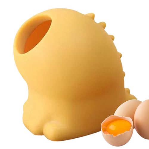 Eiweiß Separator Werkzeug, Ei Huhn Eigelb Weiß Eiertrenner Eigelb Separator Silikon Eierauszieher Küchenwerkzeug Schluckfreigabe Eigelb Teiler Eiweißfilter für Küche Backbedarf von Raxove