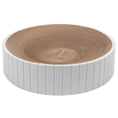 Excellent Design: The Cat Scratch Pad is also a cat bed. Because the middle of it is slightly concave. Satisfies the cat's habit of curling up to sleep. Excellent Design: The Cat Scratch Pad is also a cat bed. Because the middle of it is slightly concave. Satisfies the cat's habit of curling up to sleep. von Raxove