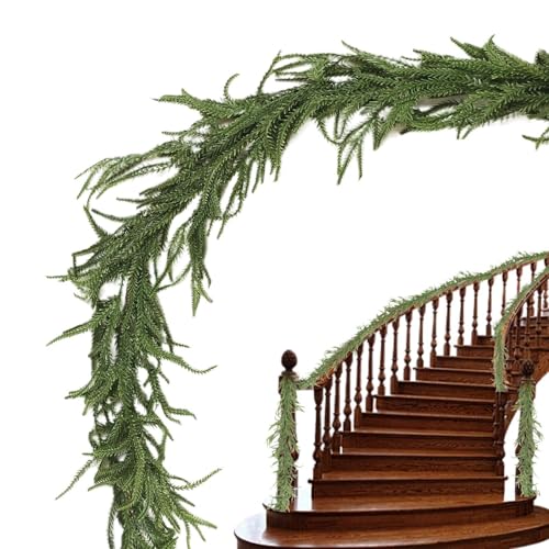 Grüne Weihnachtsgirlande – Grüne Weihnachtsgirlande für Treppengeländer | Künstliche Kieferngirlande, Weihnachtsgirlande für , Weihnachtsdekoration für Regale, Grüne Weihnachtsgirlande – Grüne Weihnachtsgirlande für Treppengeländer | Künstliche Kieferngirlande, Weihnachtsgirlande für , Weihnachtsdekoration für Regale, von Raxove