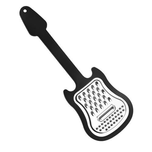 Hand-Käsereibe für Gitarre | Zerkleinerer aus Edelstahl mit Gitarren-Design | Zerkleinerer und Fruchtfleischzerkleinerer | vielseitig einsetzbar für Obst und Hand-Käsereibe für Gitarre | Zerkleinerer aus Edelstahl mit Gitarren-Design | Zerkleinerer und Fruchtfleischzerkleinerer | vielseitig einsetzbar für Obst und von Raxove