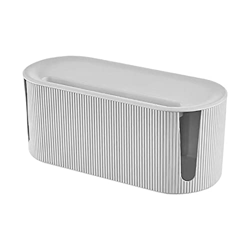 Kabelmanagement-Box, große Kabelmanagementbox im Morandi-Stil, versteckt mehrere Steckdosen und elektrische Kabel, Heimkabel-Organizer für TV-Kabel, Computer, USB-Hub von Raxove