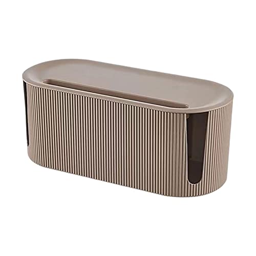 Kabelmanagement-Box, große Kabelmanagementbox im Morandi-Stil, versteckt mehrere Steckdosen und elektrische Kabel, Heimkabel-Organizer für TV-Kabel, Computer, USB-Hub von Raxove