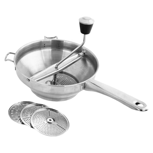 Kartoffelpresse | Kartoffelpüree-Zerkleinerer aus Edelstahl | Ergonomische Kartoffelpresse für Kartoffeln und Tomaten | Robuster Stampfer für perfekt cremige Kartoffeln und Saucen Kartoffelpresse | Kartoffelpüree-Zerkleinerer aus Edelstahl | Ergonomische Kartoffelpresse für Kartoffeln und Tomaten | Robuster Stampfer für perfekt cremige Kartoffeln und Saucen von Raxove