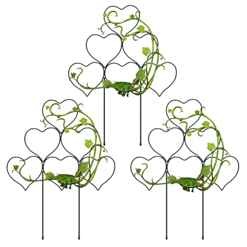 Rankgitter für den Innenbereich für Topfpflanzen | Stapelbares Metalldrahtgitter für Pflanzen | Rankgitter für Kletterpflanzen | Set mit 3 Halterungen für kleine Zimmerpflanzen Rankgitter für den Innenbereich für Topfpflanzen | Stapelbares Metalldrahtgitter für Pflanzen | Rankgitter für Kletterpflanzen | Set mit 3 Halterungen für kleine Zimmerpflanzen von Raxove