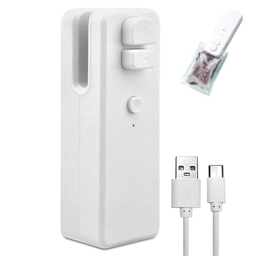 Raxove Easy Beutelversiegeler, 2-in-1 Thermoversiegelungsmaschine mit Cutter, tragbarer Kühler für eine einfache, längere Versiegelung für Obst, Snacks, Lebensmittel von Raxove