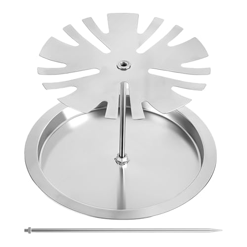 Hähnchenschenkelhalter, Stäbchenhalter für Grill | Hähnchengrill mit Schenkel aus Edelstahl, 15 Schlitze mit Tropfschale, für von Raxove