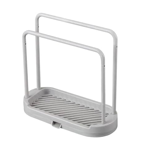 Raxove Küchenspüle-Handtuchhalter, Spüllappenhalter für Küchenspüle - Küchenspüle-Rack, Tablett-Organizer-Ständer,Platzsparender Lappenhalter mit Abtropfschale für Küchenspüle, Spültuch Raxove Küchenspüle-Handtuchhalter, Spüllappenhalter für Küchenspüle - Küchenspüle-Rack, Tablett-Organizer-Ständer,Platzsparender Lappenhalter mit Abtropfschale für Küchenspüle, Spültuch von Raxove