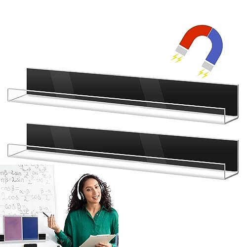 Raxove Magnetisches Regal für Whiteboard - Bücherregale aus Acryl | 2 wiederverwendbare Acrylregale für Küchenorganizer, schwebender Kühlschrank-Rack ohne Stanzen Raxove Magnetisches Regal für Whiteboard - Bücherregale aus Acryl | 2 wiederverwendbare Acrylregale für Küchenorganizer, schwebender Kühlschrank-Rack ohne Stanzen von Raxove