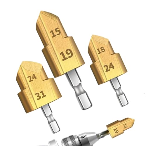 Raxove Reibahlenbohrer, Rohrreibahle - PVC-Fitting-Sparer und Wasserrohr-Werkzeug,Rohrreibahle für Sanitärrohre. Robuste Rohrreibbohrer zum Formen, Trimmen und Innen-/Rohrreibahlen von Löchern Raxove Reibahlenbohrer, Rohrreibahle - PVC-Fitting-Sparer und Wasserrohr-Werkzeug,Rohrreibahle für Sanitärrohre. Robuste Rohrreibbohrer zum Formen, Trimmen und Innen-/Rohrreibahlen von Löchern von Raxove