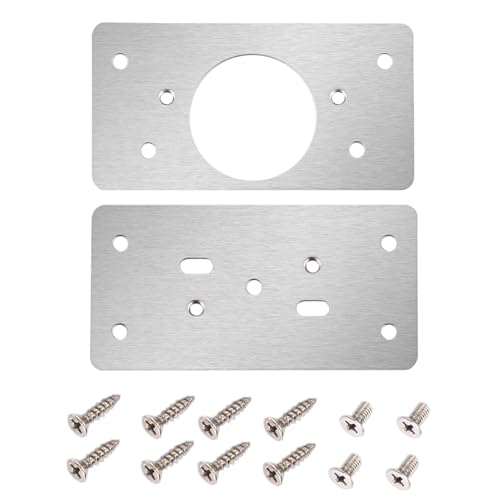 Schrankbefestigungsplatte | Reparaturplatte für verdickte Scharniere | Reparaturplatte für Schränke aus Edelstahl | Rostbeständiges Halterungsset mit Schrauben zur Erleichterung der von Raxove