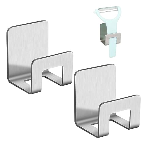 Schwammhalter, Abtropfgestell aus Edelstahl | selbstklebender Aufbewahrungshaken für Küchentücher, Aufbewahrungsregal zur Reinigung von Raxove