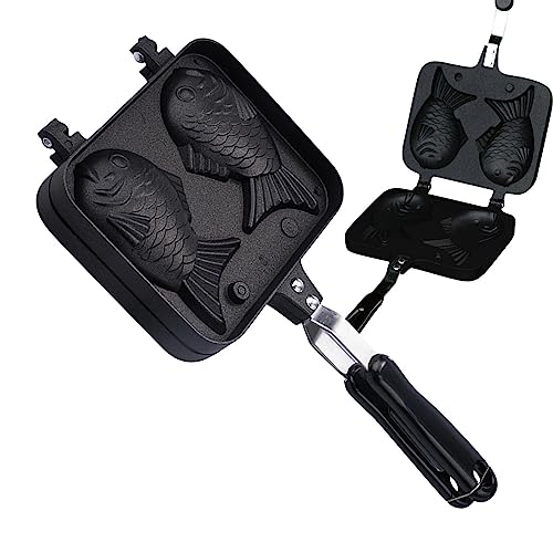 Taiyaki-Fischwaffelmaschine – Waffelmaschine für die Küche | Antihaft-Maschine für heiße Kuchen in Fischform zum Kochen zu Hause für Pudding Taiyaki-Fischwaffelmaschine – Waffelmaschine für die Küche | Antihaft-Maschine für heiße Kuchen in Fischform zum Kochen zu Hause für Pudding von Raxove