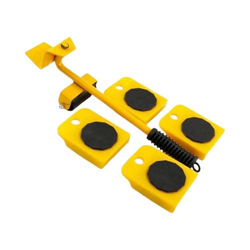 Werkzeugset zum Bewegen von Möbelhebern: Möbelheber aus robustem Stahl mit 4 Schiebereglern | Ergonomisches Design, rostfrei und rutschfest für einfache Bewegung von Raxove
