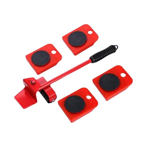 Werkzeugset zum Bewegen von Möbelhebern: Möbelheber aus robustem Stahl mit 4 Schiebereglern | Ergonomisches Design, rostfrei und rutschfest für einfache Bewegung von Raxove