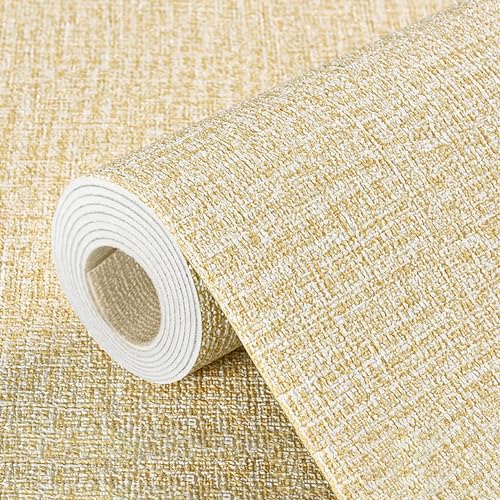 Ray-Velocity 2,5mm Tapete Selbstklebende Strukturierte Tapeten, Wand-Renovierung Dekorative Tapeten, Wasserfester Wandpapier für Schlafzimmer, Küche, Wohnzimmer (Beige, 50x1000cm) von Ray-Velocity