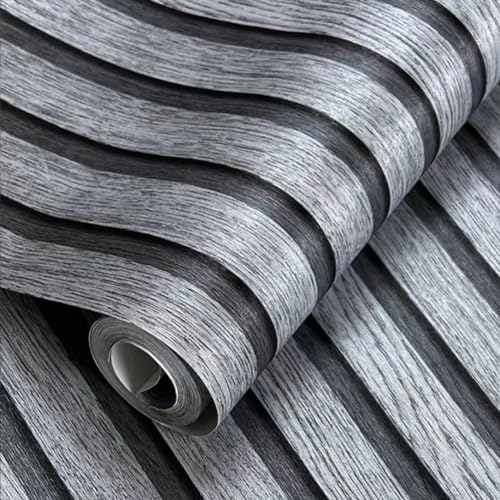 Ray-Velocity Tapete Selbstklebend Holzgitter Grau Tapete Holzwand 3D Effekt Wasserdicht Vinyl Klebefolie Möbelfolie Dekorfolie für Wohnzimmer Küche Heimdekoration (Holzgitter Grau, 10M) von Ray-Velocity