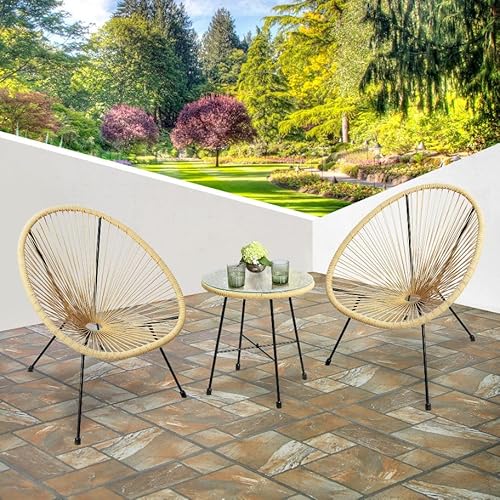 RayGar String Bistro Set, Legierter Stahl, Natur, Einheitsgröße von RayGar