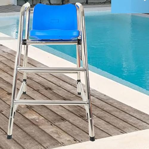 RayGenius Heavy Duty Tall Pool Lifeguard Chair für Patio Beach Lake Pools Abnehmbare Outdoor Life Guard Barhocker mit Sitz unterstützt bis zu 330kg,201-1.2M von RayGenius