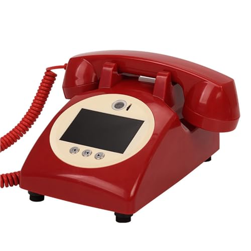 RayGenius Video- und Audio-Gästebuch Hochzeit Telefon-Gästebuch Kreativ Einfach zu verwenden und lustig Verlobungen Jubiläen Babypartys Abschlussfeiern,Red von RayGenius