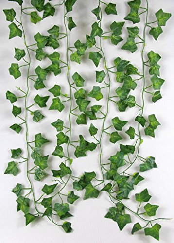 RayLineDo 2M 6.6 Feet Artificial Ivy Fake Foliage Leaf Flowers Plants Garland Garden Decoration 2M (Sweet potato leaf) by RayLineDo von RayLineDo