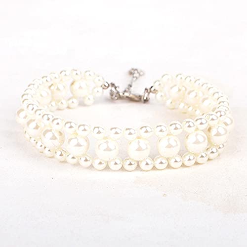 RayMinsino Halsband mit Perlen für Haustiere, verstellbar, geeignet für kleine und mittelgroße Katzen und Hunde RayMinsino Halsband mit Perlen für Haustiere, verstellbar, geeignet für kleine und mittelgroße Katzen und Hunde von RayMinsino