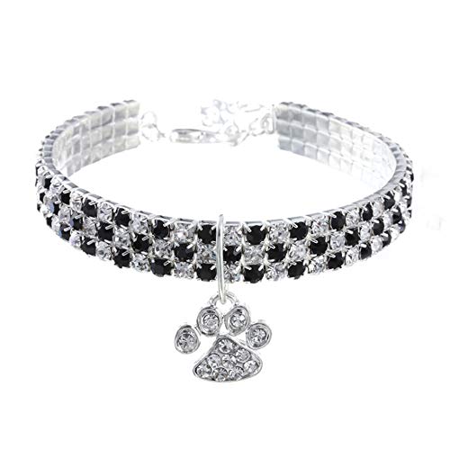 RayMinsino Haustierhalsband mit Diamanten, Verstellbarer Kristalldiamant elastischer Herzklauenanhänger Hochzeitskatze und Hund Kleiner Haustierhalskettenschmuck RayMinsino Haustierhalsband mit Diamanten, Verstellbarer Kristalldiamant elastischer Herzklauenanhänger Hochzeitskatze und Hund Kleiner Haustierhalskettenschmuck von RayMinsino